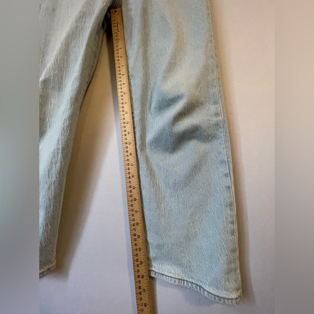 Levi’s Premium Ribcage Ankle Straight Stretch Jean Light Wash 29 - Picture 8 of 16